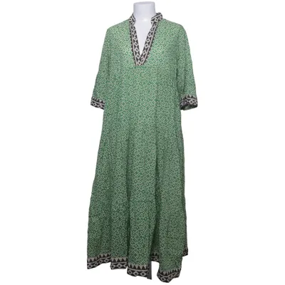 Dress (Green, Beige) from Creme Boheme Cotton
