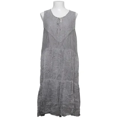 Jurk (Grijs) van Creme Fraiche Elastaan, Zijde, Viscose