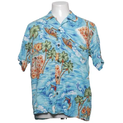 Kortärmad skjorta (Blå, Flerfärgad) från Pineapple Connection Viskos