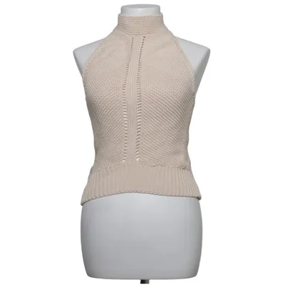 Halterneck top (Beige) fra Zara Bomuld