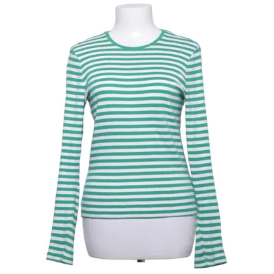 Långärmad t-shirt (Grön, Vit) från ONLY Bomull, Elastan