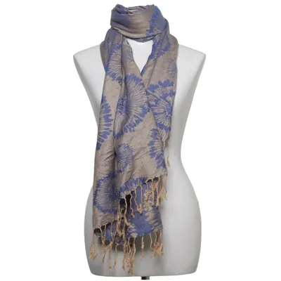 Écharpe (Bleu, Beige) de Gao Yu Cachemire