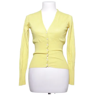 Cardigan (Gul) fra Marc Cain Kashmir, Bomuld, Silke
