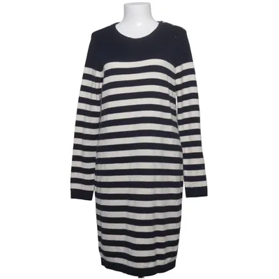 Robe (Bleu, Blanc) de Clements Ribeiro Laine d'alpaga, Coton, Polyester