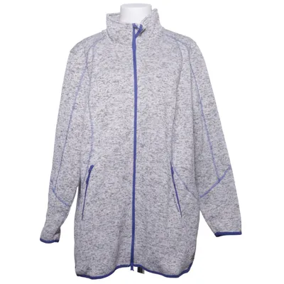 Fleece jacket (Gray, Blue) from Ulla Popken