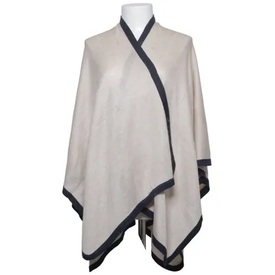 Poncho (Beige, Svart) från Broadway NYC Fashion Akryl