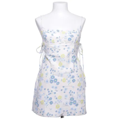 Jurk (Wit, Blauw, Geel) van Zara Katoen