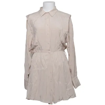 Skjortklänning (Beige) från Dilvin Basic Lyocell, Polyester, Viskos, Ull