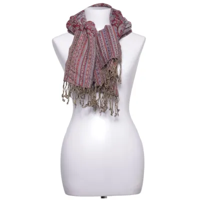 Schal (Rot, Blau, Mehrfarbig) von Cashmere