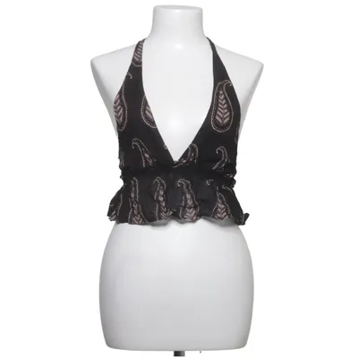 Halterneck top (Sort, Flerfarvet) fra Pull & Bear Bomuld