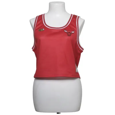 Baskettrøje (Rød, Hvid) fra Mitchell & Ness Polyester
