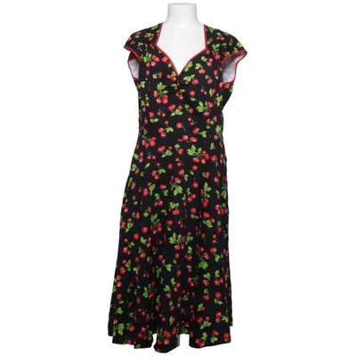 Kjole (Sort, Rød, Grøn) fra Pinup Couture Bomuld, Elastan
