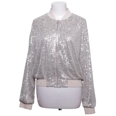 Bomber jacket (Silver, Beige) from Hallhuber Elastane, Polyester