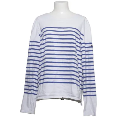 Long sleeve T-shirt (White, Blue) from Saint James Cotton