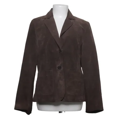 Leather blazer (Brown) from Brandtex Suede