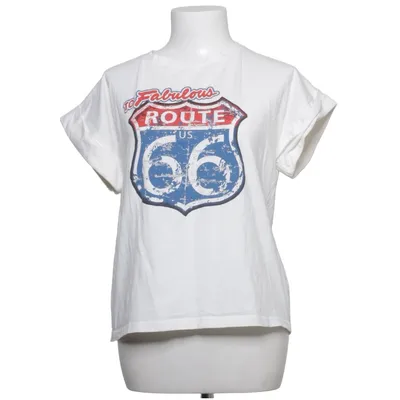T-shirt (White, Multicolored) from Firstage Cotton