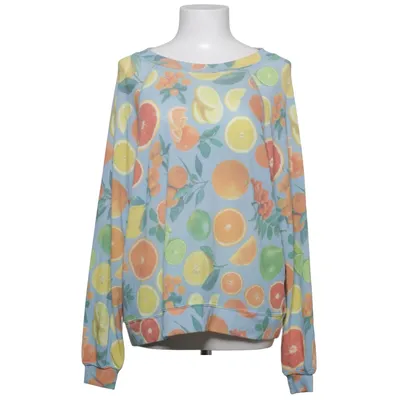 Sweatshirt (Blue, Multicolored) from Wildfox Cotton, Elastane, Polyester