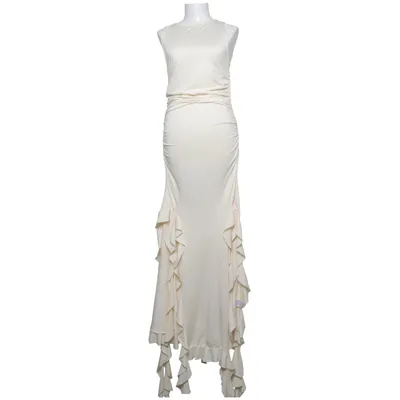 Maxi dress (Beige) from Micas Elastane, Polyester