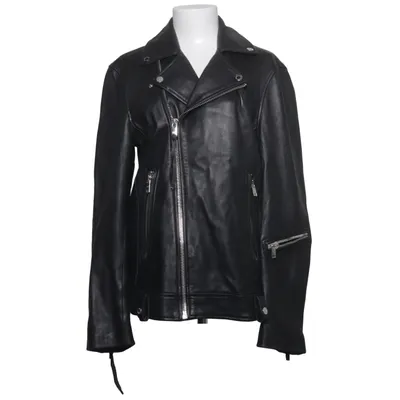 Veste de motard (Noir) de Young Poets Society Cuir, Polyester