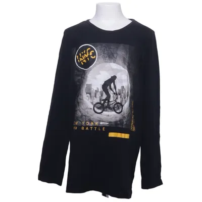 Långärmad t-shirt (Svart) från Boys Bomull, Viskos