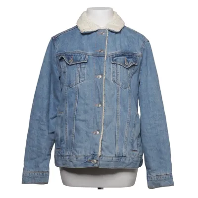Veste en jeans fourrée (Bleu) de Topshop Moto Coton, Polyester