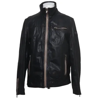 Veste en cuir (Marron, Noir) de Engbers Cuir