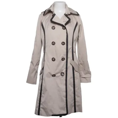 Trenchcoat (Beige, Sort) fra Kling Polyester