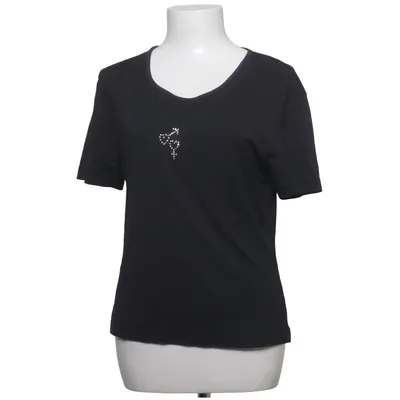 T-shirt (Zwart) van Miss H. Polyamide