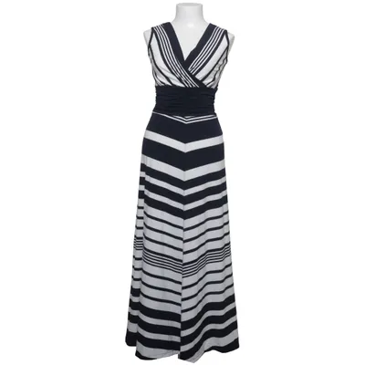 Maxi dress (Black, White) from Yachting Time Elastane, Viscose