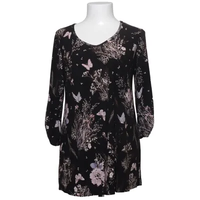 Blouse (Black, Multicolored) from Kim & Co Elastane, Polyester