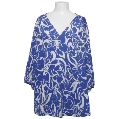 Tunika (Blå, Vit) från Ms Mode Elastan, Återvunnen polyester