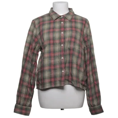 Flannel shirt (Red, Green, Beige) from Lands' End Cotton