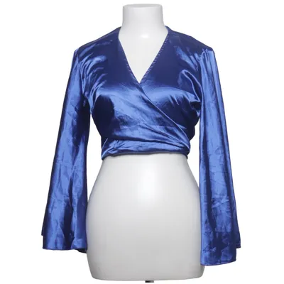 Wrap top (Blue) from LVCILIA Elastane, Polyester