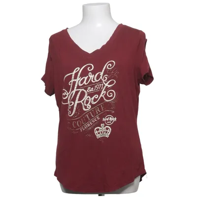 T-shirt (Red) from Hard Rock Couture Elastane, Viscose