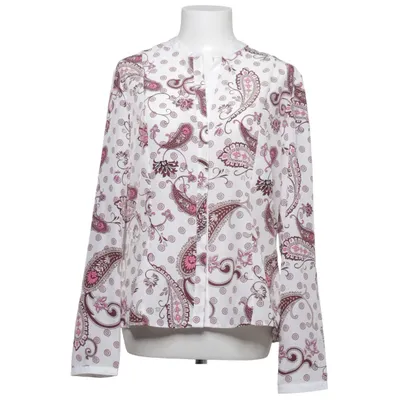 Blouse (Blanc, Rose) de Flame Polyester