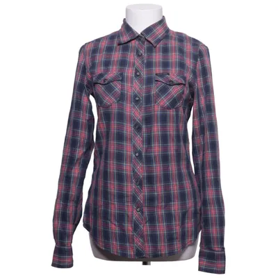 Flannel shirt (Blue, Red, Green) from Maison Scotch Cotton, Leather