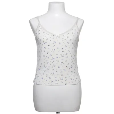 Tank Top (Beige, Blue) from Divided by H&M Elastane, Polyester