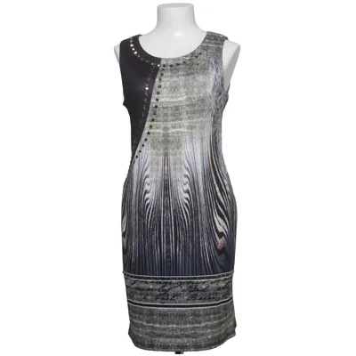 Dress (Black, Beige, Multicolored) from Izabel London Elastane, Polyester