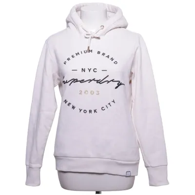 Sweat à capuche (Blanc) de Superdry Coton, Polyester