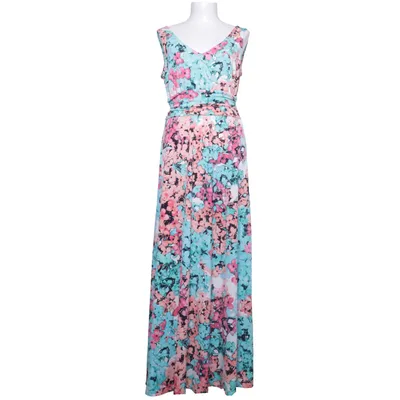 Maxi dress (Blue, Pink, Multicolored) from London Times Elastane, Polyester