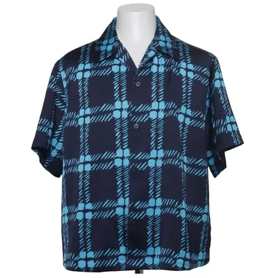 Kortärmad skjorta (Blå, Svart) från Marni x Uniqlo Polyester