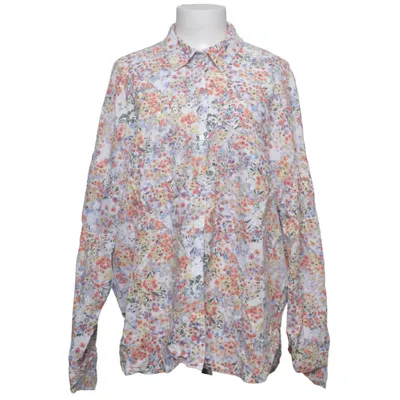 Bluse (Weiß, Mehrfarbig) von Manguun Leinen, Viskose