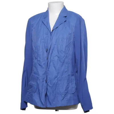 Blazer (Bleu) de Apanage Collection Coton, Élasthane, Fibre métallique, Polyamide, Polyester