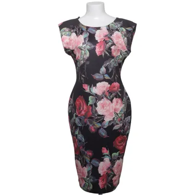 Klänning (D1030PR) från AX Paris Elastan, Polyester