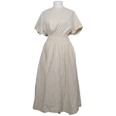 Maxi jurk (Beige) van Massimo Dutti Katoen