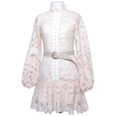 Klänning (Vit, Beige) från Golden Days Polyester
