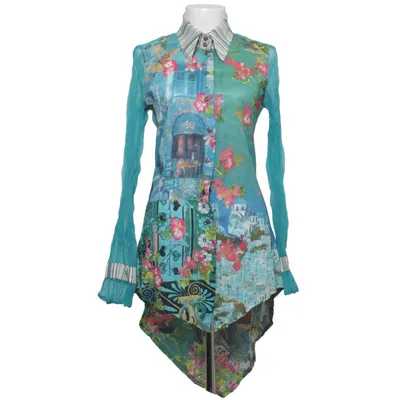 Blouse (Blue, Multicolored) from Save the Queen Polyamide