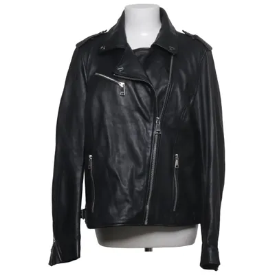 Biker jacket (Black) from DKNY Leather, Polyester
