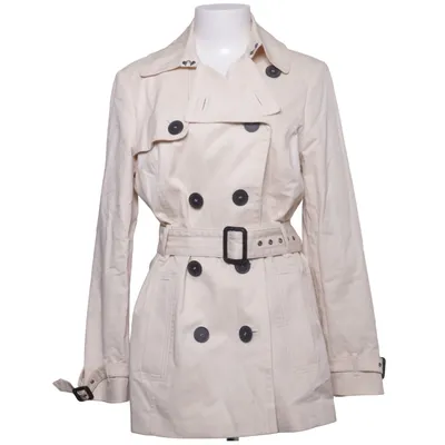Trenchcoat (Beige) fra Marks & Spencer Autograph Bomuld, Elastan, Polyamid, Polyester, Viscose