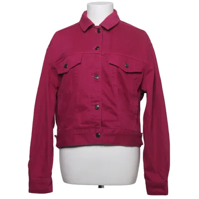 Denim jacket (Pink) from Topshop Moto Cotton